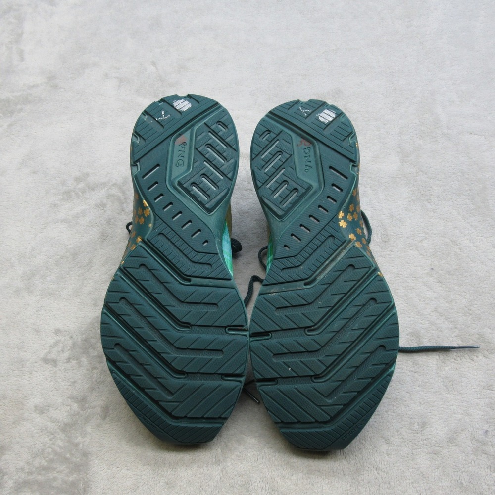 Brooks Womens Shoes 9 B Green Plaid Launch 8 Run Lucky Lightweight Running - Picture 13 of 15